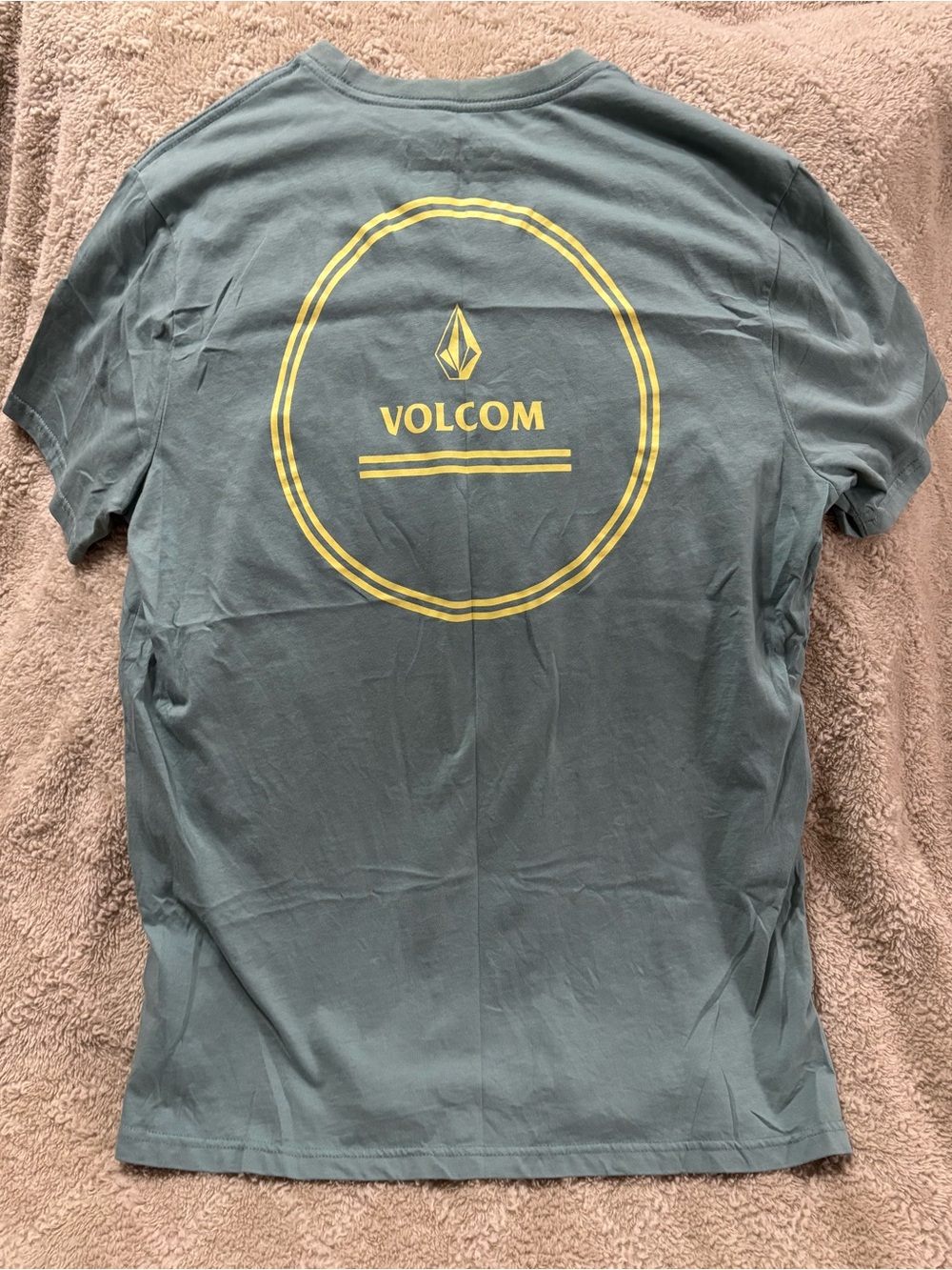 Volcom Teal T‑Shirt with Yellow Logo Circle